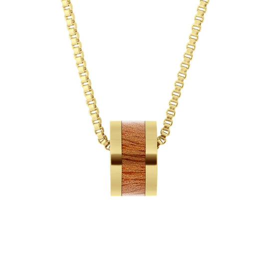 Gum Burl Classic Barrel - Yellow Gold