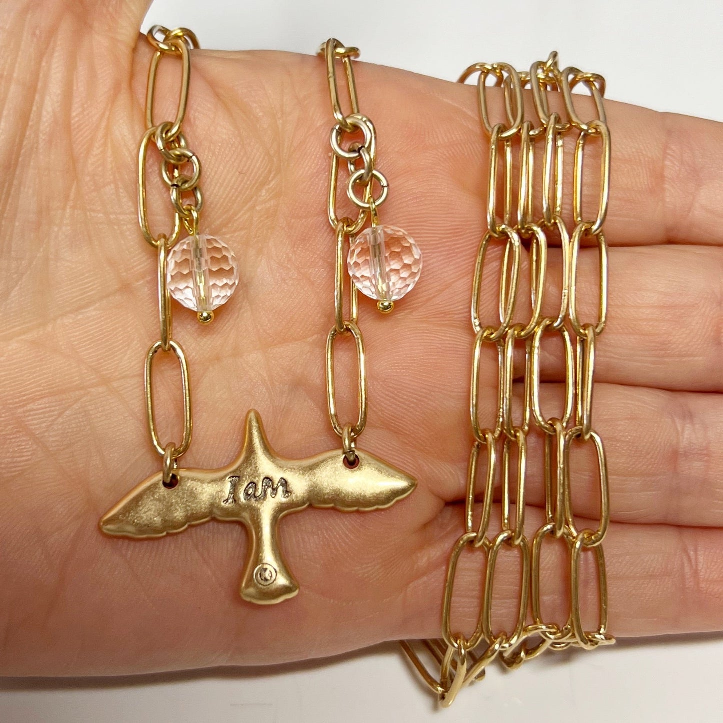 I Am Bird Long Chain Necklace