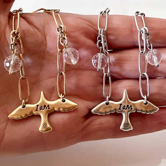 I Am Bird Long Chain Necklace