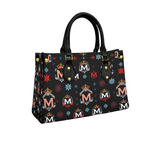 Munsieur Luxury Women's Handbag with Crown Print Design