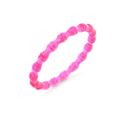 Bamboo Lucite Slip On Bangle