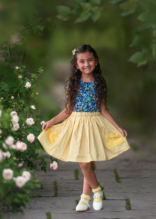 Puff Sleeve Tee in Wildflowers