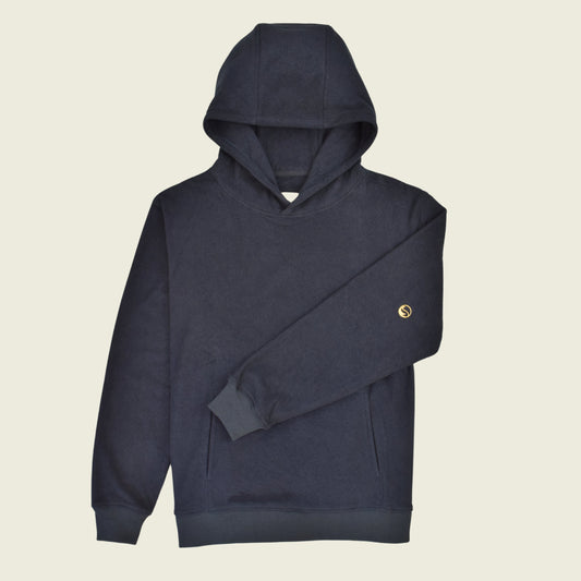Navy Terry Unisex Hoodie
