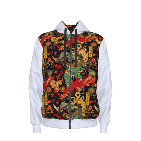 Munsieur Urban Streetwear Dragon Hoodie with Bold Design