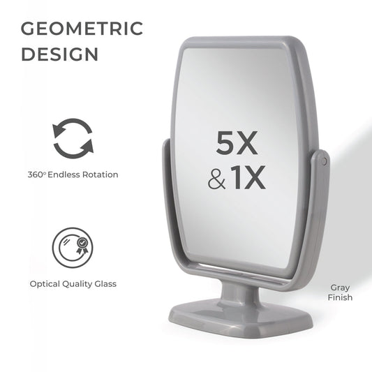 Geo Makeup Mirror with Magnification